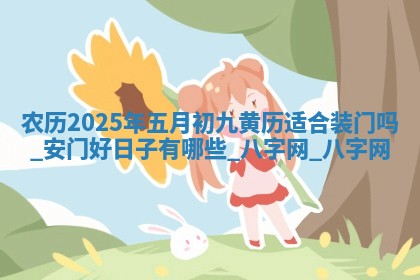 农历2025年五月初九黄历适合装门吗,安门好日子有哪些